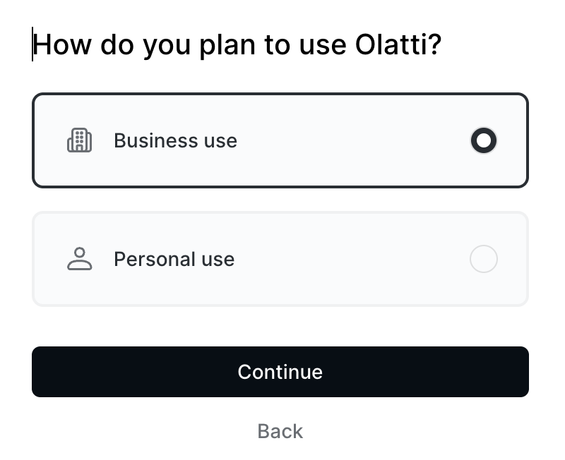 Business or personal use